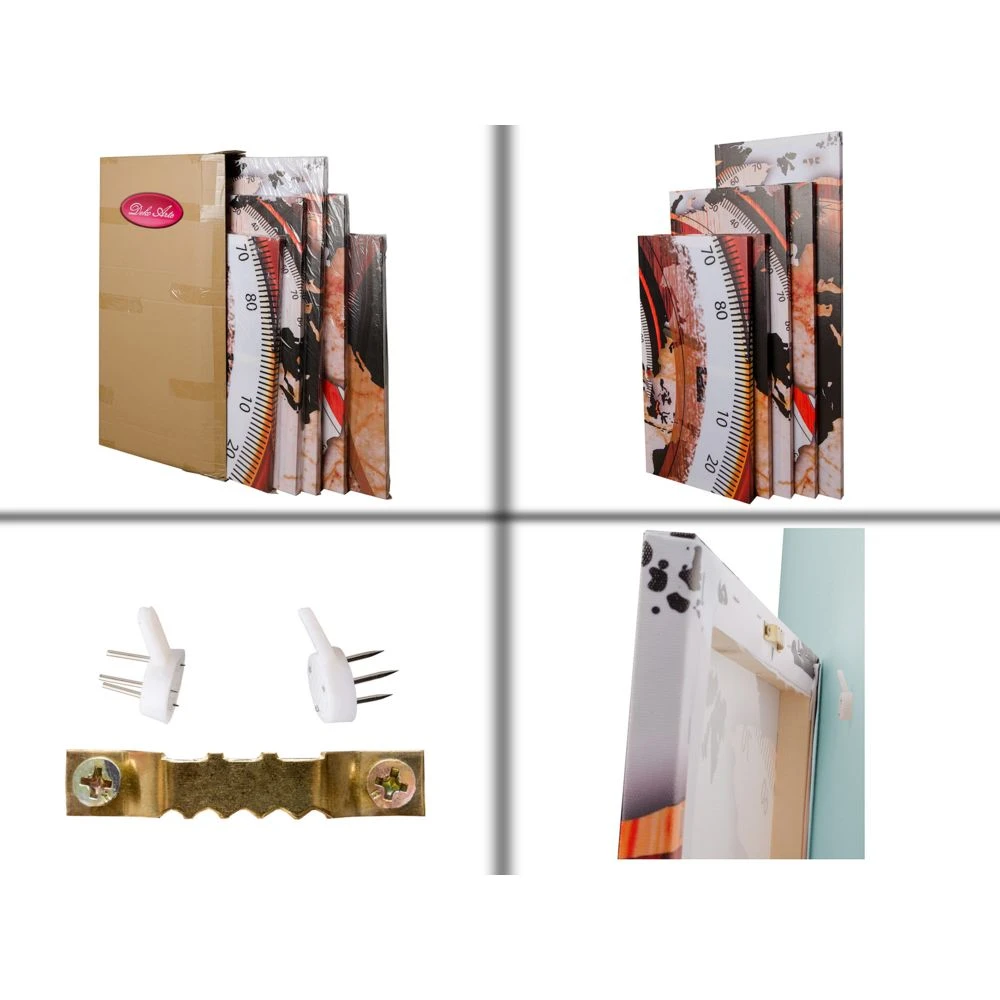 Dekoarte 461 -Tableau Moderne Sur Toile Monté Sur Cadre En Bois 5 Pi?... 4 Dekoarte 461 -Tableau Moderne Sur Toile Monté Sur Cadre En Bois 5 Pi?... – Image 4