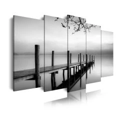 Dekoarte 150 - Tableau Moderne Sur Toile Monté Sur Cadre En Bois 5 Pi...