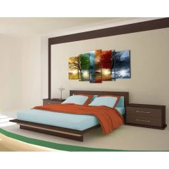 Dekoarte 237 - Tableau Moderne Sur Toile Monté Sur Cadre En Bois 5 Pi... -Dekliktableau Magasin 237 3