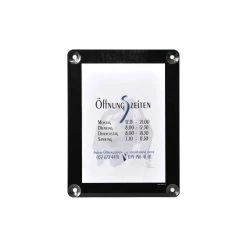 SecurIT® Porte Affiche Pour Vitre 1 A4 NOIR