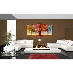 Dekoarte 404 - Tableau Moderne Sur Toile Monté Sur Cadre En Bois 5 Pi... -Dekliktableau Magasin 404 3