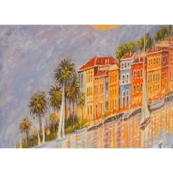 Mendler Tableau à L'huile, Côte, Peint à La Main à 100%, Toile De Décorat... -Dekliktableau Magasin 44747 4