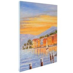 Mendler Tableau à L'huile, Côte, Peint à La Main à 100%, Toile De Décorat... -Dekliktableau Magasin 44747 5