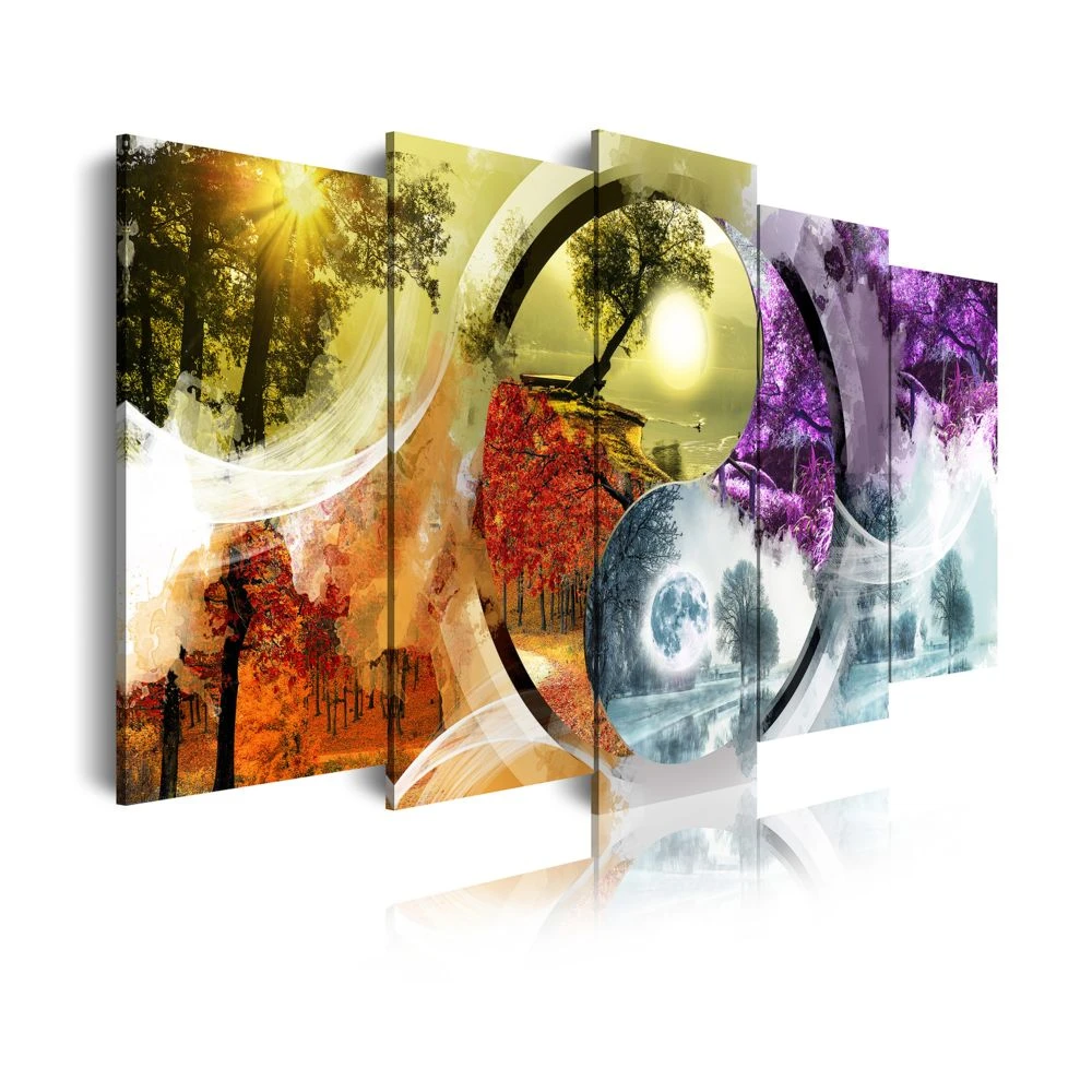 Dekoarte 461 -Tableau Moderne Sur Toile Monté Sur Cadre En Bois 5 Pi?... 1 Dekoarte 461 -Tableau Moderne Sur Toile Monté Sur Cadre En Bois 5 Pi?...