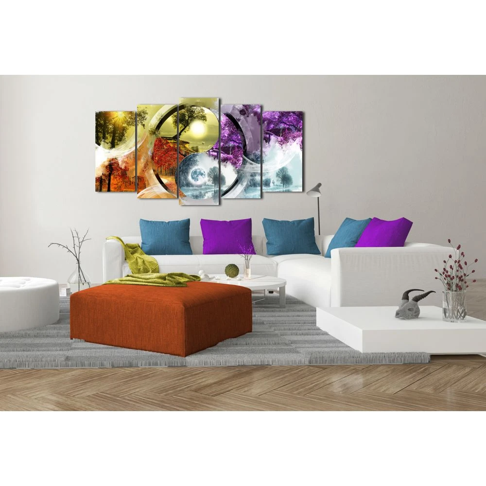 Dekoarte 461 -Tableau Moderne Sur Toile Monté Sur Cadre En Bois 5 Pi?... 3 Dekoarte 461 -Tableau Moderne Sur Toile Monté Sur Cadre En Bois 5 Pi?... – Image 3