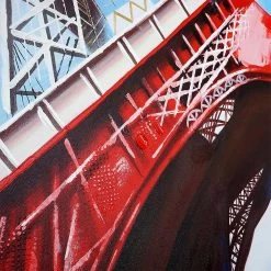 Mendler Tableau à L'huile, Tour Eiffel Tricolore, Peint à La Main à 100%, T... 8 Mendler Tableau à L'huile, Tour Eiffel Tricolore, Peint à La Main à 100%, T... -Dekliktableau Magasin 51269 5