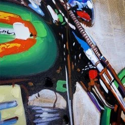 Mendler Tableau à L'huile, Moto, Peint à La Main à 100%, Toile De Décorati... 8 Mendler Tableau à L'huile, Moto, Peint à La Main à 100%, Toile De Décorati... -Dekliktableau Magasin 51270 5