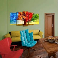 Dekoarte 513 - Tableau Moderne Sur Toile Monté Sur Cadre En Bois 5 Pi... 6 Dekoarte 513 - Tableau Moderne Sur Toile Monté Sur Cadre En Bois 5 Pi... -Dekliktableau Magasin 513 3