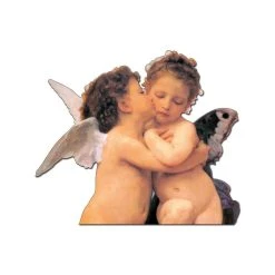 Marque Generique Artopweb Bouguereau - The First Kiss Detail (Panneaux MDF 81x70 Cm)