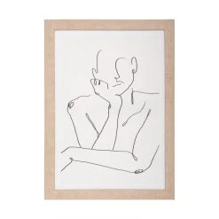 Atmosphera, Createur D'Interieur Atmosphera - Tableau Toile Murale Encadrée Imprimée Visage 50 X 70 C...