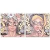 Cadre DKD Home Decor Femme Moderne (100 X 3 X 100 Cm) (2 Unités)