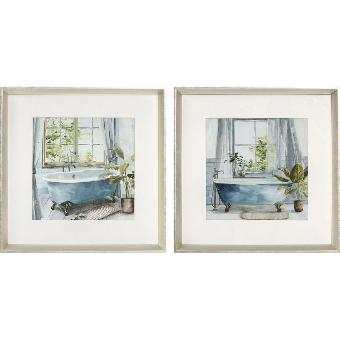 Cadre DKD Home Decor Salles De Bains (2 Unités) (32 X 2,5 X 32 Cm) 1 Cadre DKD Home Decor Salles De Bains (2 Unités) (32 X 2,5 X 32 Cm)