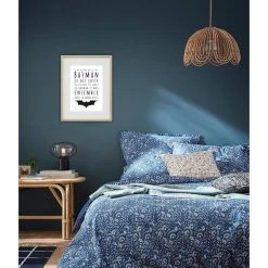 Shot Cadre Photo "Batman Et Moi" 30x40cm Avec Passe Partout Tableau Bois Ve...