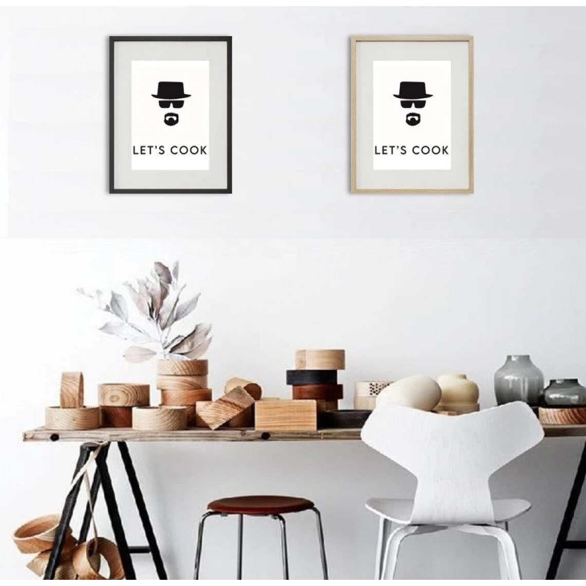 Shot Cadre Photo "Heisenberg Breaking Bad" 30x40cm Avec Passe Partout Table... 4 Shot Cadre Photo "Heisenberg Breaking Bad" 30x40cm Avec Passe Partout Table... – Image 4