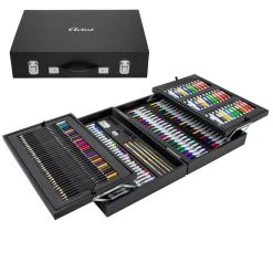 ECD GERMANY Coffret Peinture Crayons Couleur Pastels à L'huile Acrylique Gomme 17...