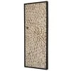 MACABANE Décoration Murale Rectangulaire 100x40cm Bois Branches Teck Nature Pa...