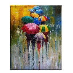 HOMEMANIA Tableau Parapluie - Art Et Graffiti - Pour Salon, Chambre -M...