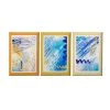 HOMEMANIA Tableau Sur Toile Mer - Jaune, Bleu, Blanc - 130 X 3 X 60 Cm