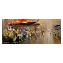 HOMEMANIA Tableau Ville - Art Et Graffiti - Pour Salon, Chambre -Multi...