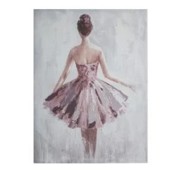 Atmosphera, Createur D'Interieur Toile Peinture Danseuse 58 X 78 Gris - Atmosphera -Dekliktableau Magasin i 162270 violet 10102019173038