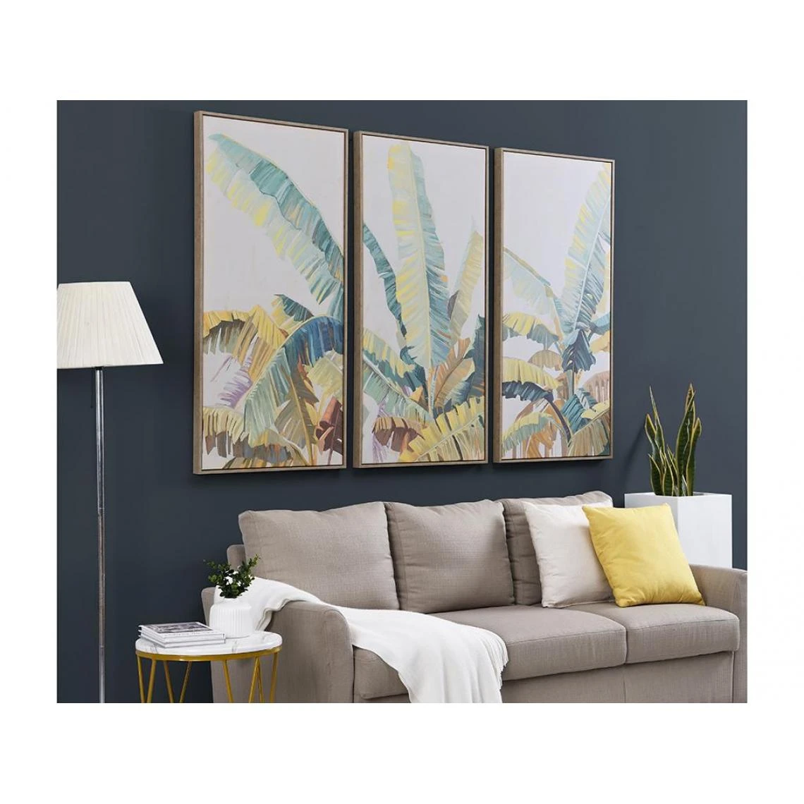 Vente-unique Toile Imprimée Triptyque Encadrée - 180 X 120 Cm - Châssis En Bois ... 2 Vente-unique Toile Imprimée Triptyque Encadrée - 180 X 120 Cm - Châssis En Bois ... – Image 2