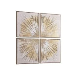 Vente-unique Toile Imprimée Quadriptyque Encadrée - 120 X 120 Cm - Châssis En Bo... -Dekliktableau Magasin impression sur toile olaria 12719468 34173486 1140x1140