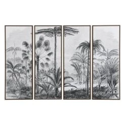 Dekliktableau Magasin 23 Vente-unique Toile Imprimée Quadriptyque Encadrée - 180 X 120 Cm - Châssis En Bo...