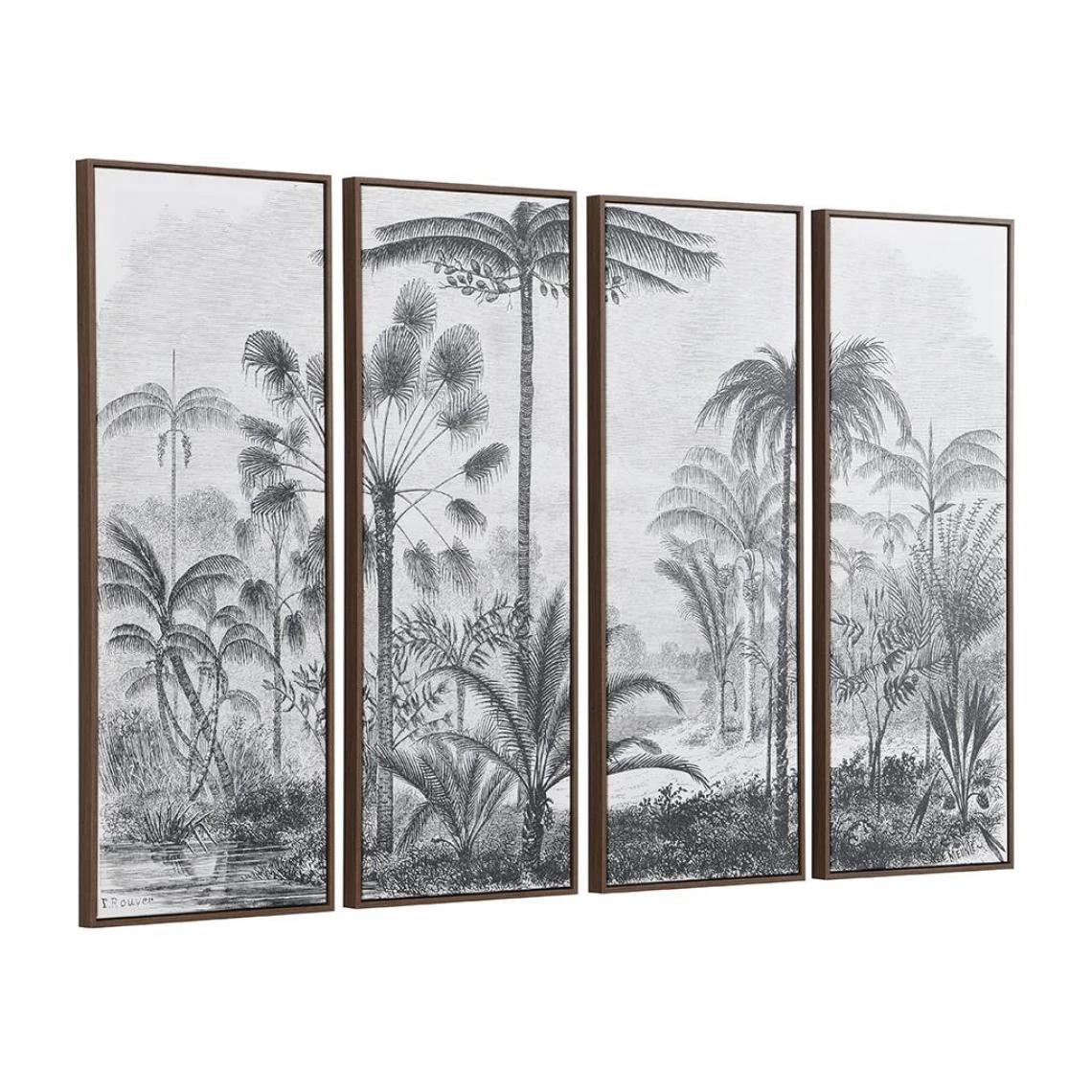 Vente-unique Toile Imprimée Quadriptyque Encadrée - 180 X 120 Cm - Châssis En Bo... 3 Vente-unique Toile Imprimée Quadriptyque Encadrée - 180 X 120 Cm - Châssis En Bo... – Image 3