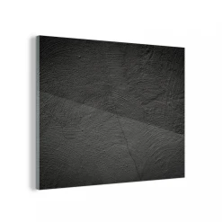 MuchoWow Impression Sur Verre Béton - Noir Tableau Decoration Murale Salon 80x...