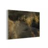 MuchoWow Impression Sur Verre Or - Abstrait - Peinture - Noir Tableau Decoratio...