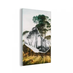 MuchoWow Impression Sur Verre Paysage Italien - Hendrik Voogd - Art Tableau Dec...