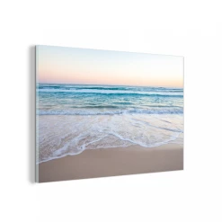 MuchoWow Impression Sur Verre Plage - Mer - Pastel Tableau Decoration Murale Sa...