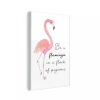 MuchoWow Impression Sur Verre Rose - Flamant - Dessin Tableau Decoration Murale...