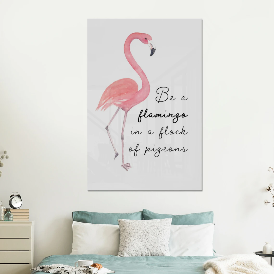 MuchoWow Impression Sur Verre Rose - Flamant - Dessin Tableau Decoration Murale... 3 MuchoWow Impression Sur Verre Rose - Flamant - Dessin Tableau Decoration Murale... – Image 3