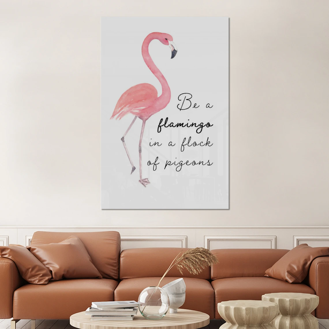 MuchoWow Impression Sur Verre Rose - Flamant - Dessin Tableau Decoration Murale... 4 MuchoWow Impression Sur Verre Rose - Flamant - Dessin Tableau Decoration Murale... – Image 4