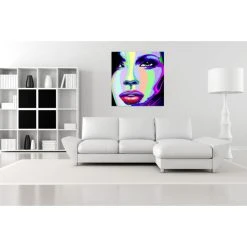 DECLIKTABLEAU Tableau Pop Visage De Femme Coloré 80X80 Cm -Dekliktableau Magasin multicouleur design 17515 1140x1140 1