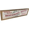Antic Line Creations Panneau Décoratif En Bois Commerce 150 X 40 Cm Restaurant.