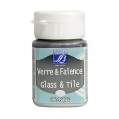 Lefranc Bourgeois Peinture Lefranc & Bourgeois Verre & Faience Opaque 50ml Argent