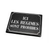 Amadeus Plaque Déco En Métal Ici Les Régimes Sont Prohibés