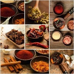 Marque Generique Scenolia Tableau Verre Acrylique Déco & Design EPICES ET AROMATES 50 ...