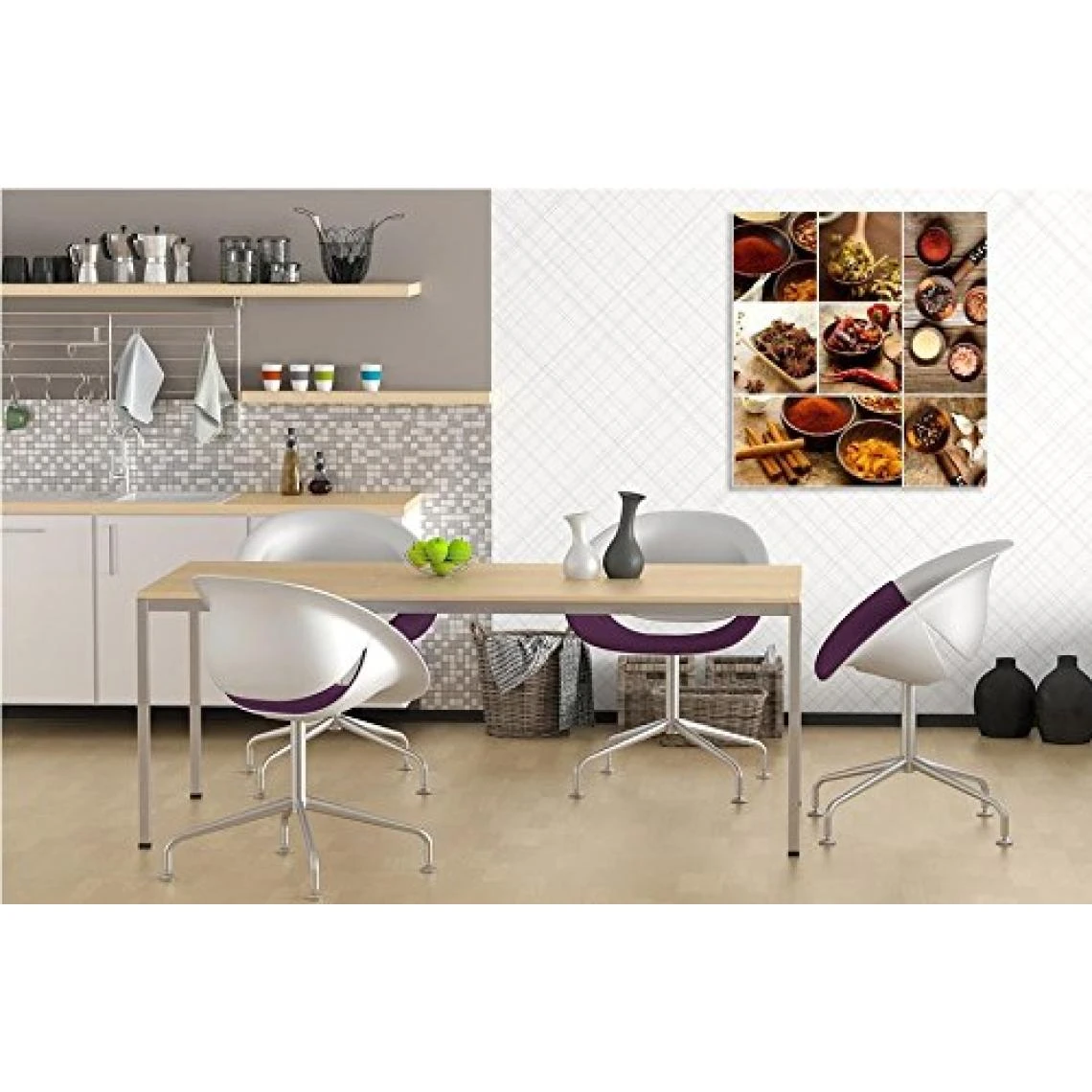 Marque Generique Scenolia Tableau Verre Acrylique Déco & Design EPICES ET AROMATES 50 ... 2 Marque Generique Scenolia Tableau Verre Acrylique Déco & Design EPICES ET AROMATES 50 ... – Image 2