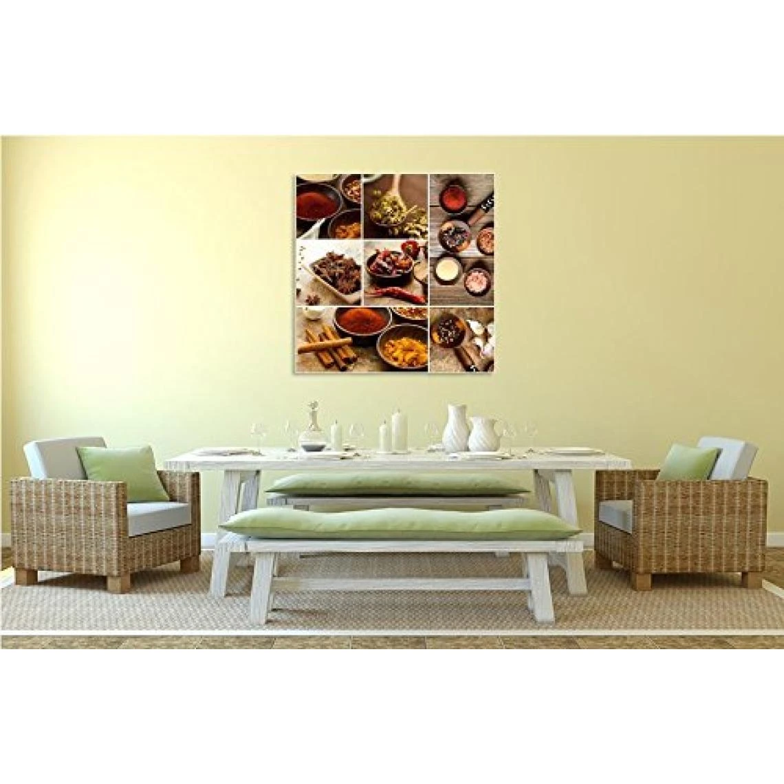 Marque Generique Scenolia Tableau Verre Acrylique Déco & Design EPICES ET AROMATES 50 ... 3 Marque Generique Scenolia Tableau Verre Acrylique Déco & Design EPICES ET AROMATES 50 ... – Image 3