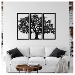 Magneticland Sculpture Triptyque Arbre De Vie Métal Noir -Dekliktableau Magasin sculpture triptyque arbre de vie metal noir 14095922 39208898 1140x1140