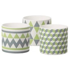 Set De 3 Pots De Fleur Pomax Vert CHOUQUETTE