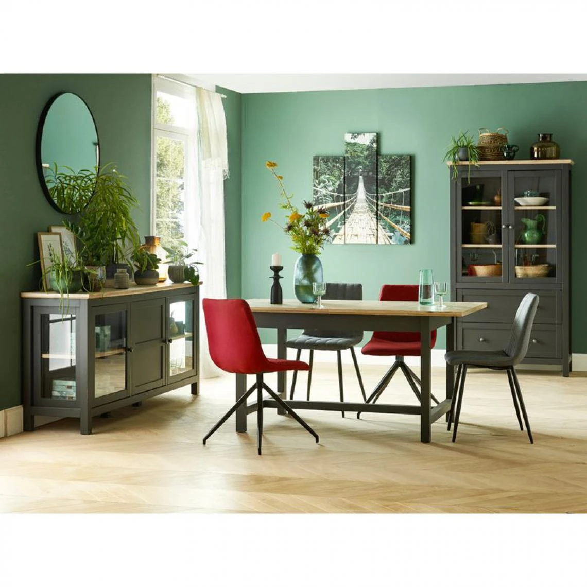 BUT Set De 5 Toiles 150X100 FOREST Vert 2 BUT Set De 5 Toiles 150X100 FOREST Vert – Image 2