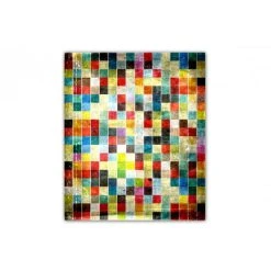 DECLIKTABLEAU Tableau Abstrait Multicolore Pi X El L.55 X H.80 Cm