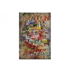 DECLIKTABLEAU Tableau Abstrait Ton Multicolore Téo L.55 X H.80 Cm