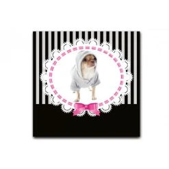 DECLIKTABLEAU Tableau Animaux Chihuahua Baroque 80X80 Cm