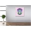 DECLIKTABLEAU Tableau Animaux Lion Rose 60X60