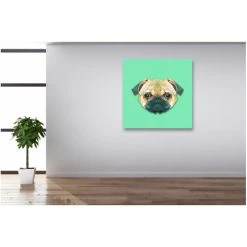 DECLIKTABLEAU Tableau Animaux Tete De Bulldog 50X50